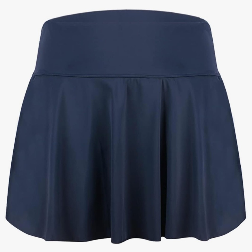 NWT Women's Swim Skirt Mid Waist Long Skirted Swimwear Bikini Tankini Bottom